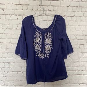 Tommy Bahama Blue Boho top